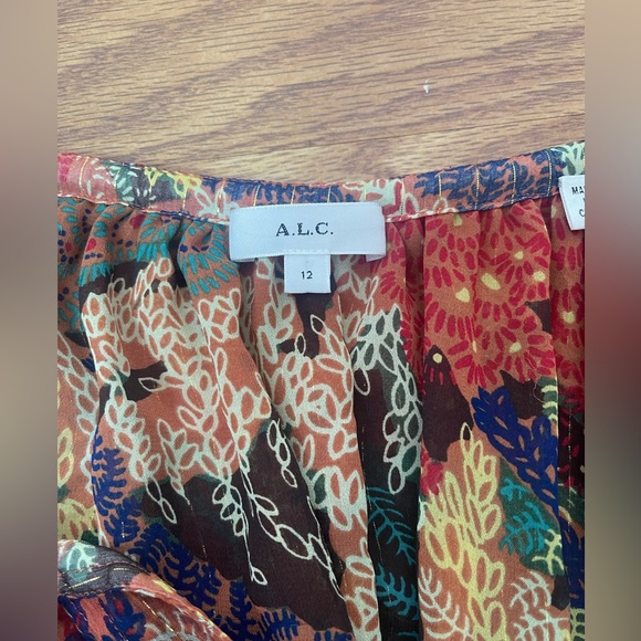 A.L.C Dana Silk-Blend blouse size 12 - Picture 5 of 9